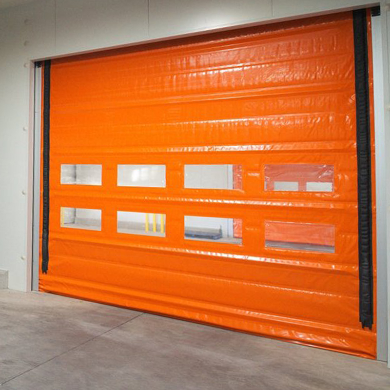 Clearroom de porta de empilhamento de PVC de alta velocidade à prova d'água